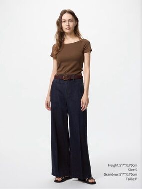 Wide leg trouser jeans